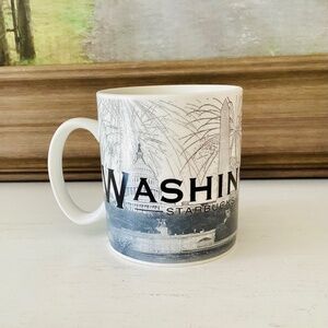 Vintage Washington DC Large Starbucks Skyline Series One Barista Coffee Cup Mug